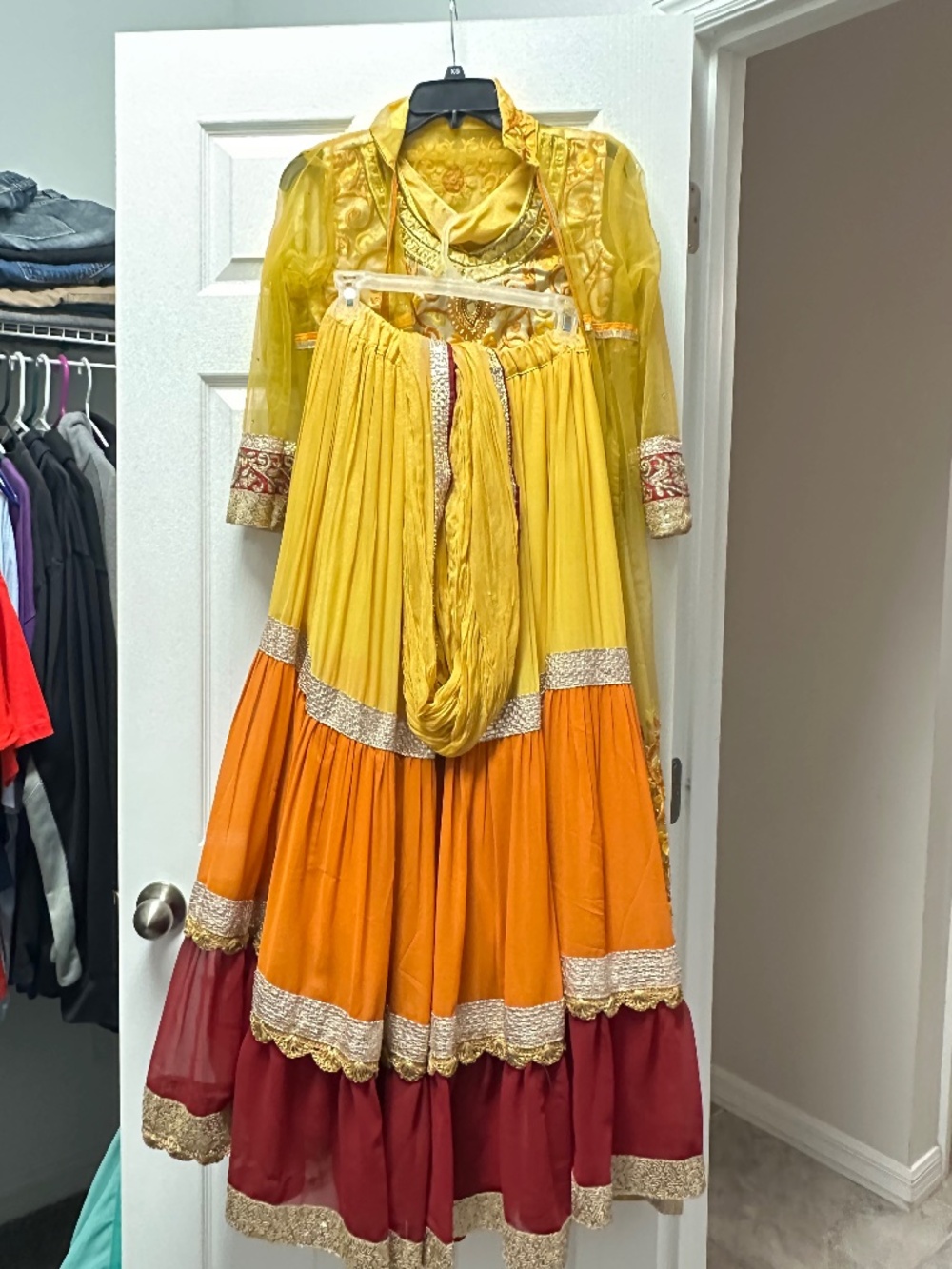 Lashkaraa multi colored lehenga